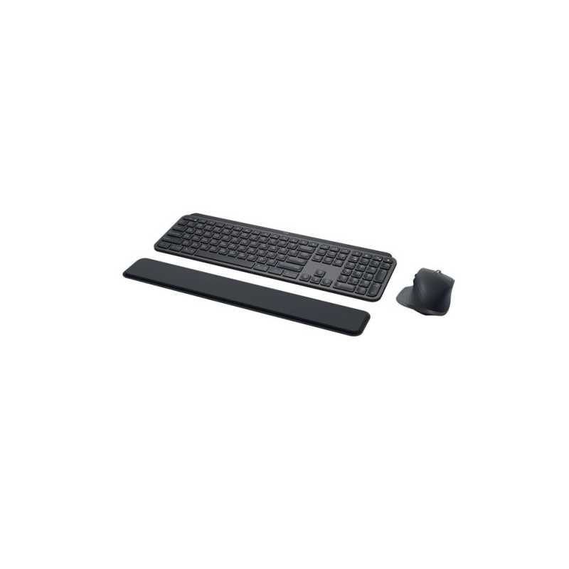 Logitech MX Keys Combo v2 for Business Bluetooth Keyboard and Mouse Kit, MX Palm Rest, Backlit KB, 8000 DPI Mouse, Graphite