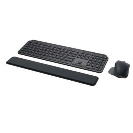 Logitech MX Keys Combo v2 for Business Bluetooth Keyboard and Mouse Kit, MX Palm Rest, Backlit KB, 8000 DPI Mouse, Graphite