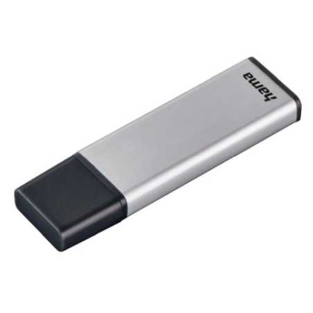 Hama Classic 128GB USB 3.0 Memory Pen, Aluminium, Cap, Keyring 