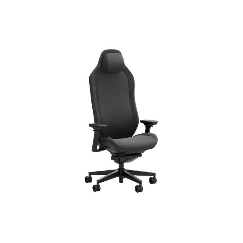 Fractal Design Refine Fabric Dark Gaming Chair, Synchro-Tilt, Memory Foam Headrest, Padded 4D Armrests, Adaptable Support