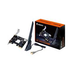 Gigabyte GC-WBAX2400R Realtek WiFi 6 AX200 2400Mbps Dual Band Wireless PCI-Express Card and Bluetooth 5.3 c/w AORUS High Perform