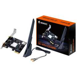 Gigabyte GC-WBAX2400R Realtek WiFi 6 AX200 2400Mbps Dual Band Wireless PCI-Express Card and Bluetooth 5.3 c/w AORUS High Perform
