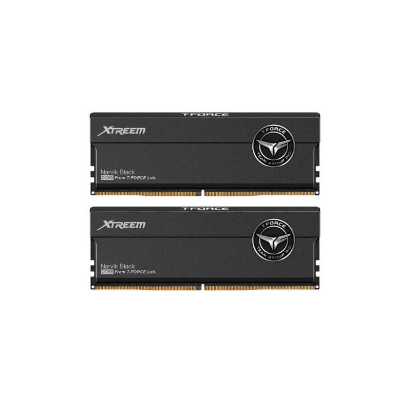 Team T-Force Xtreem 48GB Kit (2 x 24GB), DDR5, 8000MHz (PC5-64000), CL38, ECC, XMP 3.0, PMIC, DIMM Memory, Black