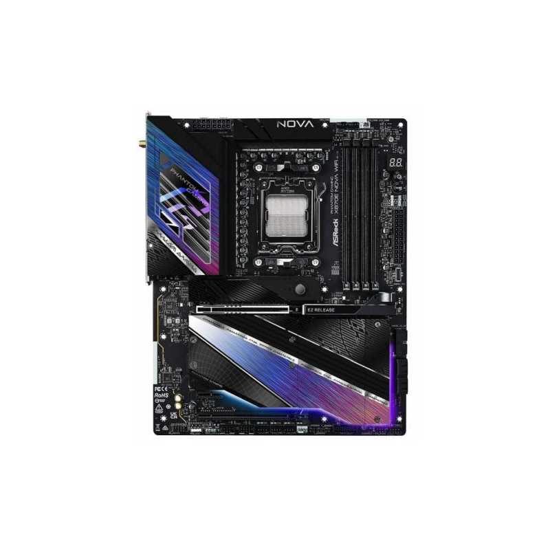 Asrock X870E NOVA WIFI, AMD X870E, AM5, ATX, 4 DDR5, HDMI, 2 USB4, Wi-Fi 7, 5G LAN, RGB, 5x M.2