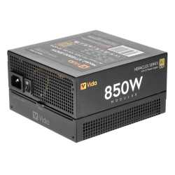 Vida 850W Heracles Black ATX 3.1 Gaming PSU, 80+ Gold, Fully Modular, 14cm Ultra-Quiet FDM Fan, Flat Black Cables, PCIe 5.1, Pow