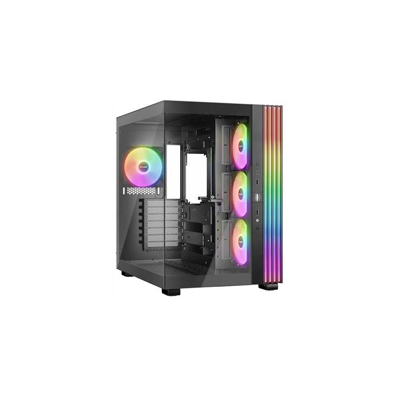 be-quiet! Light Base 600 LX, Black, Midi-Tower ATX Case, Massive ARGB LED Strip, Full Windowed Design, 4x Light Wings LX 120mm P