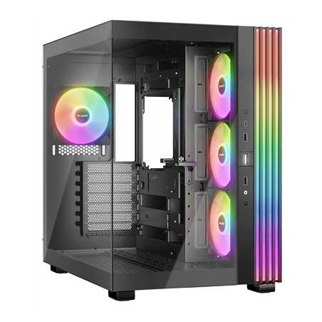 be-quiet! Light Base 600 LX, Black, Midi-Tower ATX Case, Massive ARGB LED Strip, Full Windowed Design, 4x Light Wings LX 120mm P