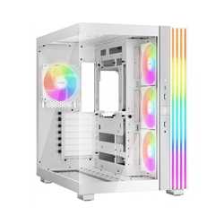 be-quiet! Light Base 600 LX, White, Midi-Tower ATX Case, Massive ARGB LED Strip, Full Windowed Design, 4x Light Wings LX 120mm P