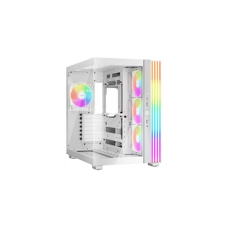 be-quiet! Light Base 600 LX, White, Midi-Tower ATX Case, Massive ARGB LED Strip, Full Windowed Design, 4x Light Wings LX 120mm P