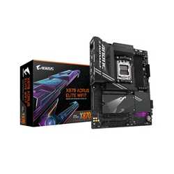 Gigabyte X870 AORUS ELITE WIFI7 AMD AM5 Socket Motherboard, ATX, 4x DDR5 Slots, 3x M.2 Sockets, 3x USB-C Port, Fitted I/O Shield