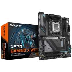 Gigabyte X870 GAMING X WIFI7 AMD AM5 Socket Motherboard, ATX, 4x DDR5 Slots, 3x M.2 Sockets, 3x USB-C Port, Fitted I/O Shield, 2