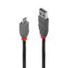Lindy 36730 0.2m USB 2.0 Type A to Micro-B Cable, Anthra Line