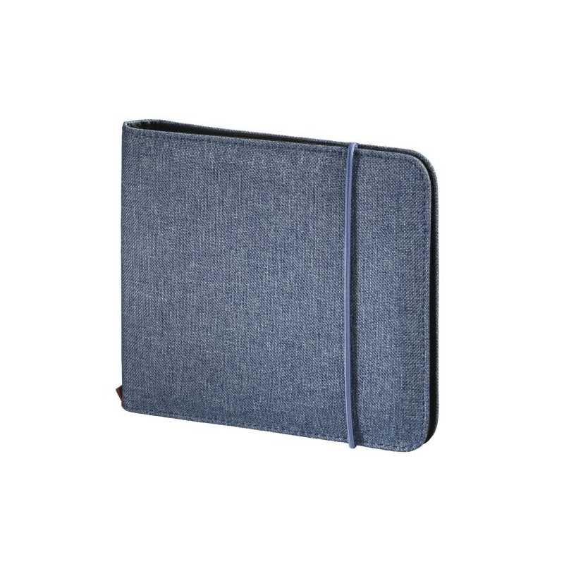 Hama Up to Fashion CD/DVD/Blu-Ray Disc Wallet, Up to 24 Discs, Blue