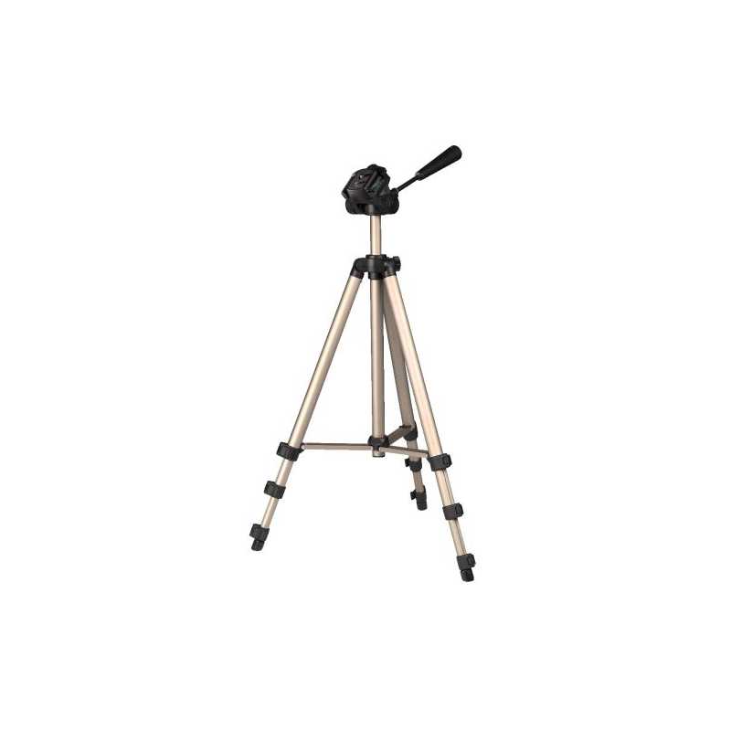 Hama (Star 75) Camera Tripod, 3D Tilt Head, 125cm Max Height, 6.4mm Thread, Quick-Release Plate, Spirit Level, Bag