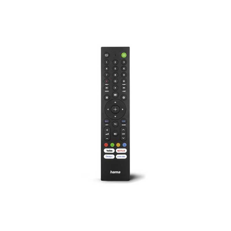 Hama Universal IR Remote Control for Sony TVs, Teachable, 4 App Buttons, 10m Range
