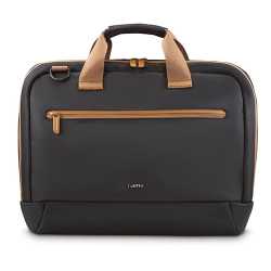 Hama Ultra Lightweight Laptop Bag, Up to 16.2", Padded Compartment, Front Pocket, Trolley Strap, Water-Repellent, Eco-Friendly,