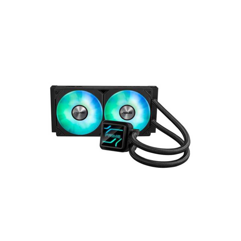 Asus PRIME LC 240 ARGB 240mm Liquid CPU Cooler, ARGB Fans, Customisable Infinity Mirror Lenses
