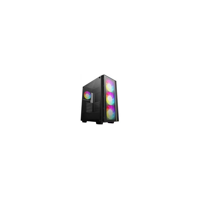 DeepCool MATREXX 55 ADD-RGB 4F Mid-Tower ATX Case - Tempered Glass Side Panel, Four ADD-RGB Fans, Excellent Airflow, E-ATX Compa DeepCool MATREXX 55 ADD-RGB 4F Mid-Tower ATX Case - Tempered Glass Side Panel, Four ADD-RGB Fans, Excellent Airflow, E-ATX Compa