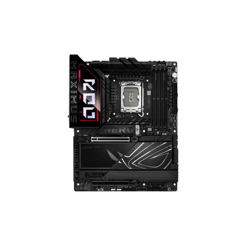 Asus ROG MAXIMUS Z890 HERO, Intel Z890, 1851, ATX, 4 DDR5, HDMI, 2 TB4, Wi-Fi 7, 5G & 2.5G LAN, PD 60W, RGB, 6x M.2