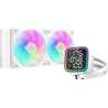 DeepCool LD 240 AIO Liquid CPU Cooler, White, Universal Socket, 240mm Radiator, PWM 2400RPM Cooling Fans, Addressable RGB LED Li