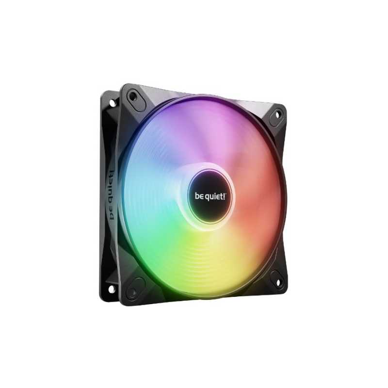 Be Quiet! (BL120) Light Wings LX 12cm PWM ARGB Case Fan, Rifle Bearing, Impeller w/ 16 LEDs, Daisy-Chain, Up to 1600 RPM, Black