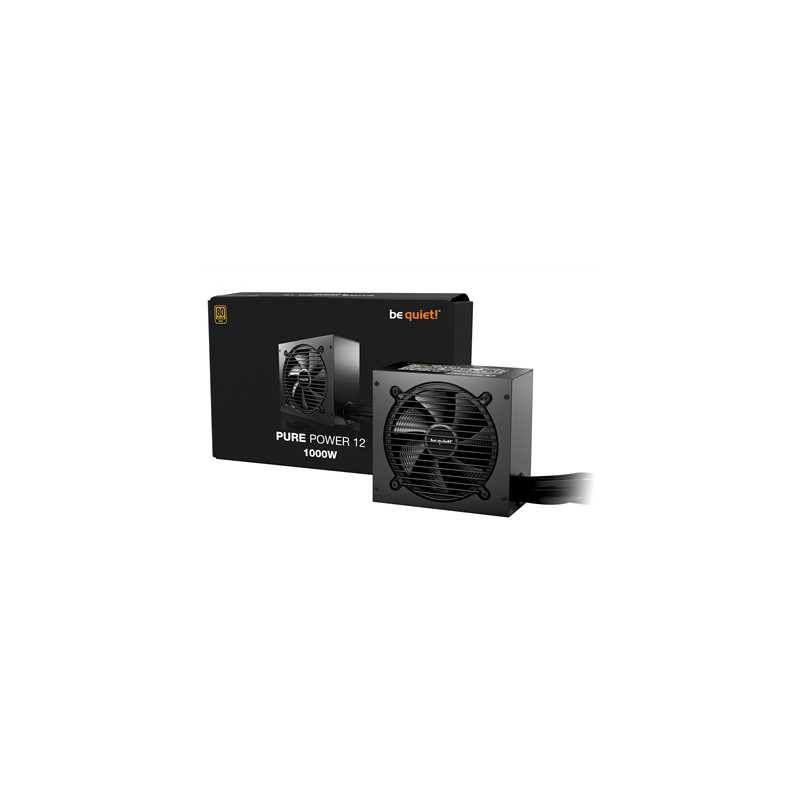 be quiet! 1000W PURE POWER 12, 80 PLUS Gold, ATX 3.1 compliant and PCIe 5.1 compatible,10-year manufacturer's warranty