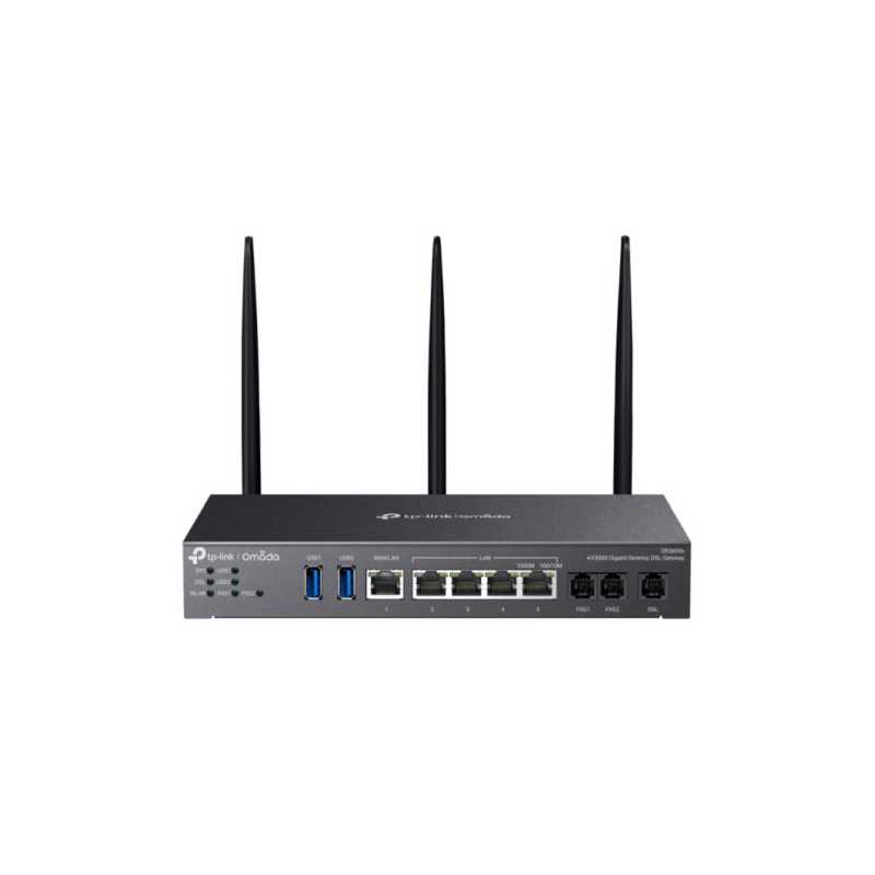 TP-LINK (DR3650v) Omada AX3000 Wi-Fi 6 GB Desktop DSL Gateway, Dual Band, VDSL2 35b, USB 3.0, VoIP Support, CentralizedManagemen