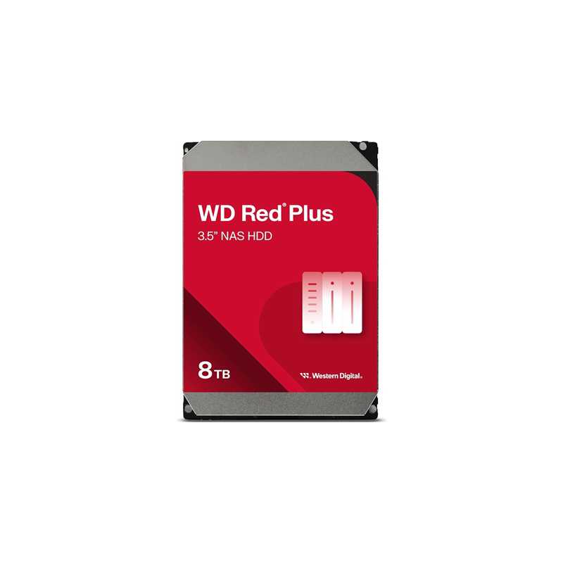 WD Red Plus WD80EFPX 8TB 3.5" 256MB Cache SATA III NAS Internal Hard Drive