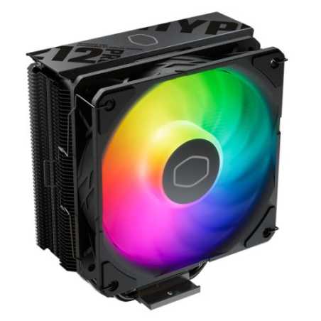 Cooler Master Hyper 212 Pro ARGB Heatsink & Fan, Intel & AMD Sockets, Loop Dynamic SickleFlow Fan, Aluminium Fins, 4x Heatpipes,