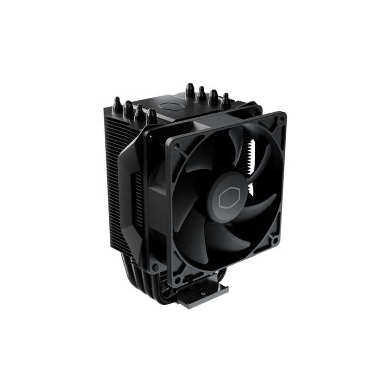 Cooler Master Hyper 411 Nano Heatsink & Fan, Intel & AMD Sockets, All Black, Direct Contact Tech, Aluminum Fins, 4 Heatpipes