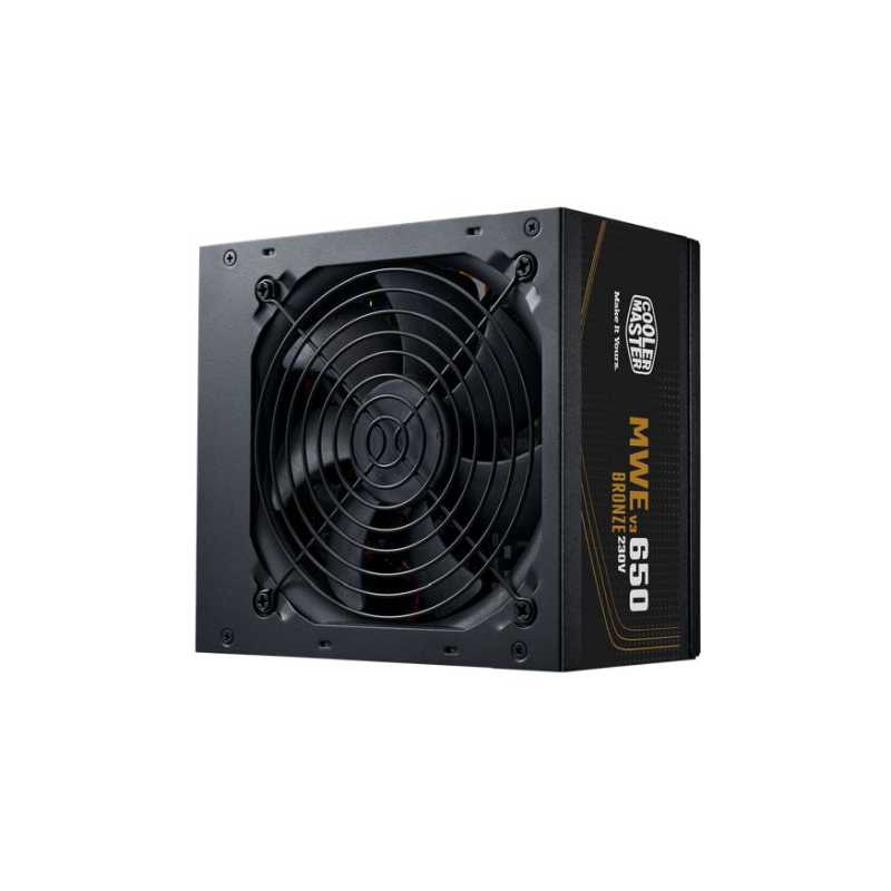 Cooler Master 650W MWE Bronze V3 230V ATX 3.1 PSU, Fully Wired, HDB Bearing Fan, 80+ Bronze