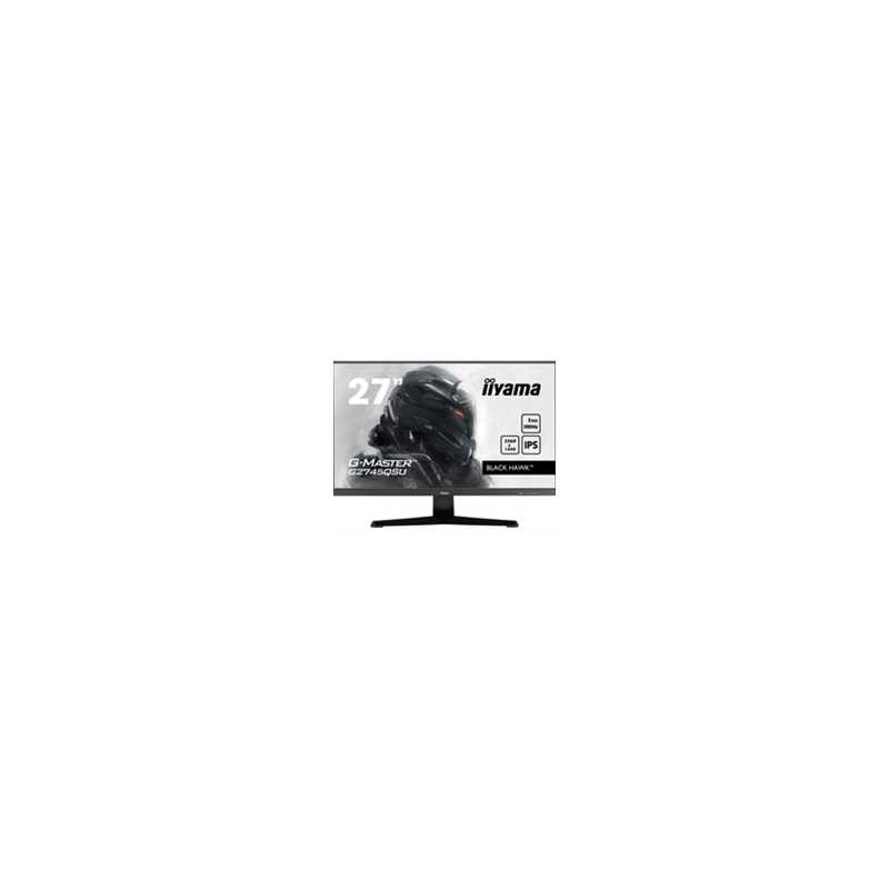 iiyama G-MASTER Black Hawk G2745QSU-B1 27 inch IPS Monitor, 2560x1440, 1ms, HDMI, DisplayPort, USB Hub, Freesync, 100Hz, Speaker