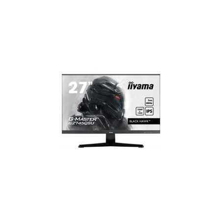 iiyama G-MASTER Black Hawk G2745QSU-B1 27 inch IPS Monitor, 2560x1440, 1ms, HDMI, DisplayPort, USB Hub, Freesync, 100Hz, Speaker