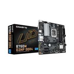 Gigabyte B760M D3HP DDR4 Intel 1700 Socket Motherboard, Micro-ATX, 4x DDR4 Slots, 2x M.2 Sockets, 1x USB-C Port, GbE LAN, 1x D-S