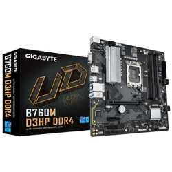 Gigabyte B760M D3HP DDR4 Intel 1700 Socket Motherboard, Micro-ATX, 4x DDR4 Slots, 2x M.2 Sockets, 1x USB-C Port, GbE LAN, 1x D-S