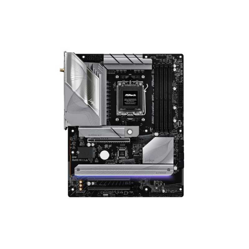 Asrock B850 LIVEMIXER WIFI, AMD B850, AM5, ATX, 4 DDR5, HDMI, DP, Wi-Fi 7, 2.5G LAN, RGB, 3x M.2