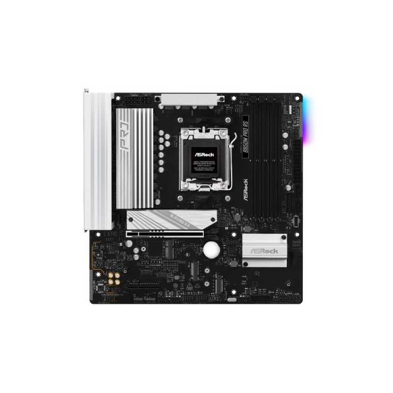 Asrock B850M PRO RS, AMD B850, AM5, Micro ATX, 4 DDR5, HDMI, DP, 2.5G LAN, RGB, 3x M.2
