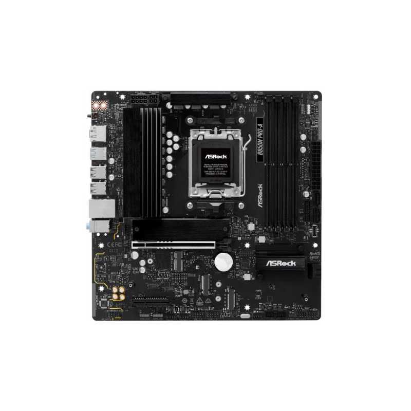 Asrock B850M PRO-A, AMD B850, AM5, Micro ATX, 4 DDR5, HDMI, DP, 2.5G LAN, 3x M.2