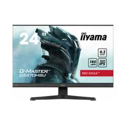 iiyama G-Master Red Eagle 24 Inch Gaming Monitor G2470HSU-B6, Full HD, 180Hz, 0.2ms, FreeSync, HDMI, Display Port, USB Hub, Spea