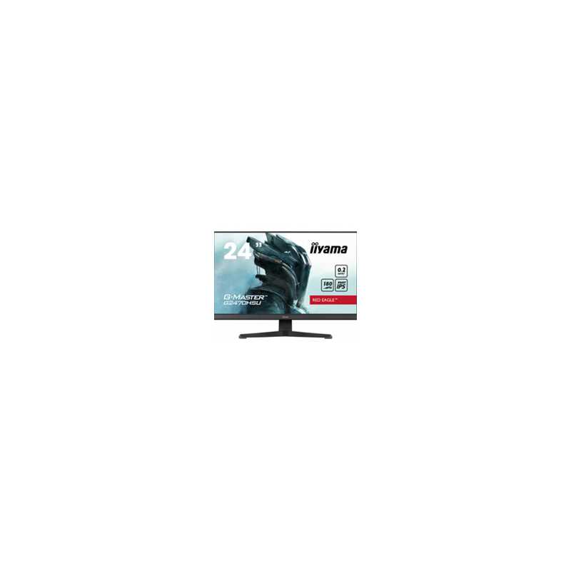 iiyama G-Master Red Eagle 24 Inch Gaming Monitor G2470HSU-B6, Full HD, 180Hz, 0.2ms, FreeSync, HDMI, Display Port, USB Hub, Spea