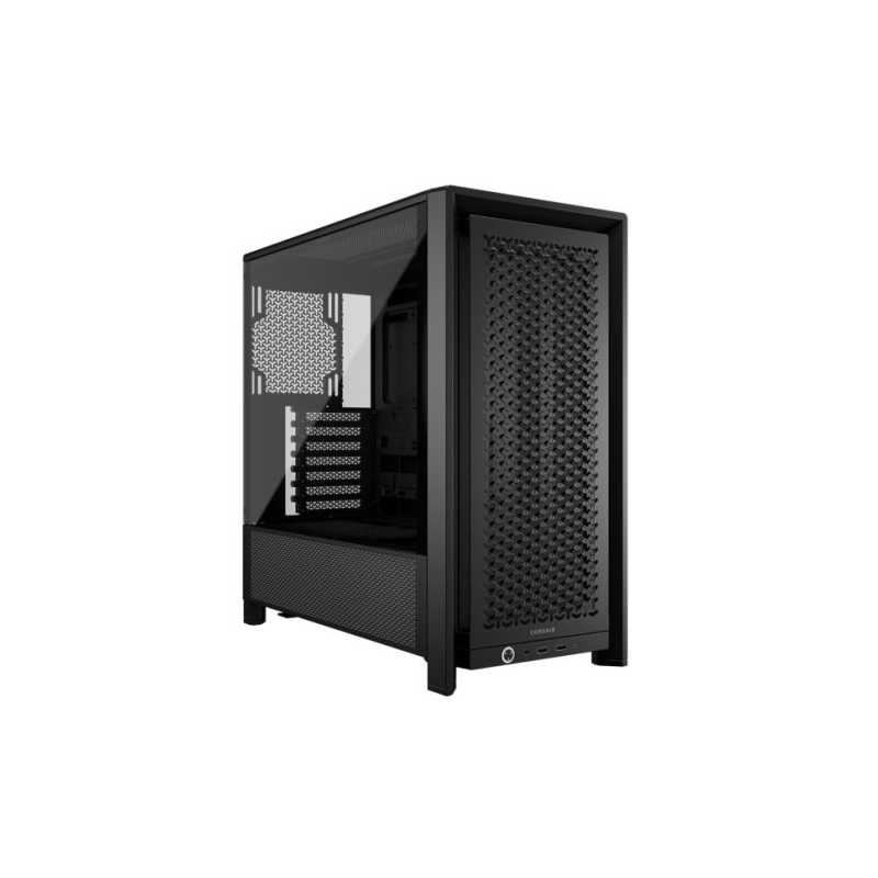 Corsair FRAME 4000D Modular Gaming Case w/ Glass Side, E-ATX, No Fans, InfiniRail Fan Mounting, USB-C, Asus BTF Compatible, Blac