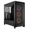 Corsair FRAME 4000D RS ARGB Modular Gaming Case w/ Glass Side, E-ATX, 3x ARGB Fans, InfiniRail Fan Mounting, USB-C, Asus BTF Com