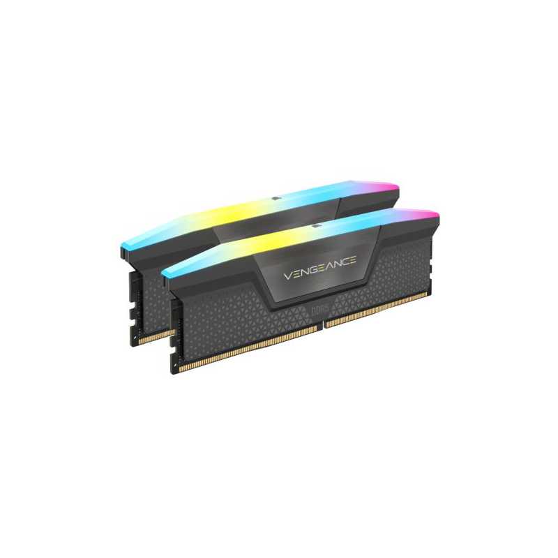 Corsair Vengeance RGB 64GB Kit (2 x 32GB), DDR5, 6000MHz (PC5-48000), CL30, 1.4V, AMD EXPO & Intel XMP, PMIC, DIMM Memory