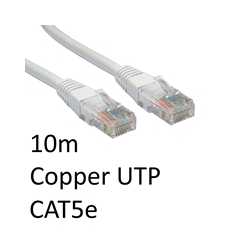 RJ45 (M) to RJ45 (M) CAT5e 10m White OEM Moulded Boot Copper UTP Network Cable