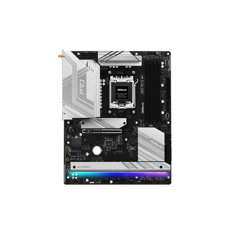 Asrock B850 PRO RS WIFI, AMD B850, AM5,  ATX, 4 DDR5, HDMI, USB-C (DP-alt), Wi-Fi 6E, 2.5G LAN, RGB, 4x M.2