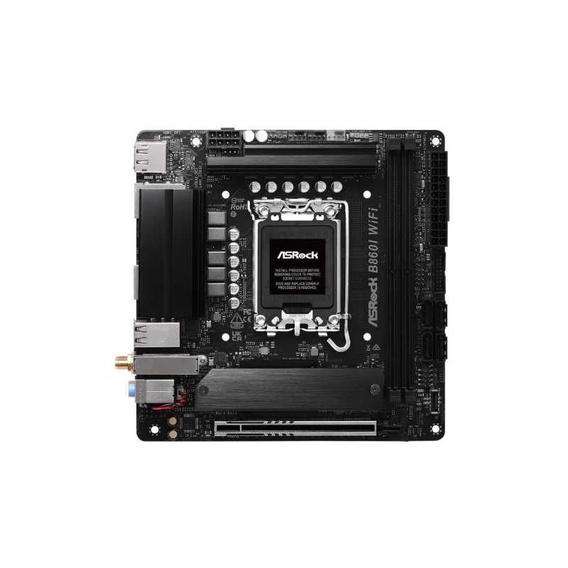 Asrock B860I WIFI, Intel B860, 1851, Mini ITX, 2 DDR5, HDMI, DP, Wi-Fi 6E, 2.5G & GB LAN, 2x M.2