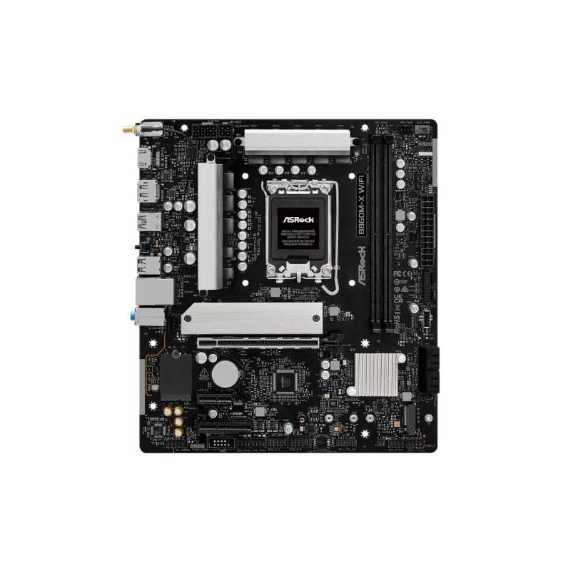 Asrock B860M-X WIFI, Intel B860, 1851, Micro ATX, 2 DDR5, HDMI, DP, Wi-Fi 6E, 2.5G LAN, 2x M.2
