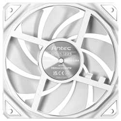 Antec NOVA 120 PWM Fan, White, High-Performance Cooling with Fluid Dynamic Bearing, Precise Three-Phase Speed Control, Industria