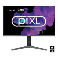 piXL CM27G7 27 Inch Frameless QHD IPS Monitor, 100Hz, 1ms, Freesync, G-Sync, HDMI, Display Port, USB, Black with RGB Lighting, V