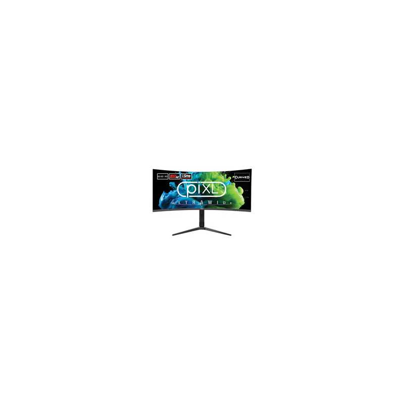 piXL CM34C7 34 Inch Ultrawide Gaming Monitor, 165Hz, 1.5ms, 3440x1440 ...